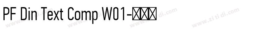 PF Din Text Comp W01字体转换